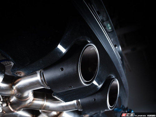 ECS UNIVERSAL Swivel Exhaust Tips - 4.0" Carbon Fiber - Pair