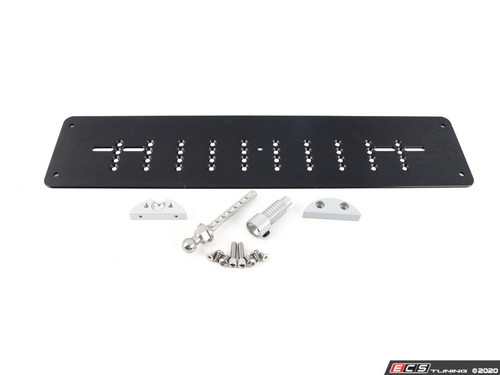 Billet Tow Hook Receiver License Plate Mount - Euro Style | ES4315475