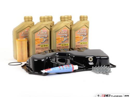 Steel Oil Pan Replacement Kit - With Oil Service Kit