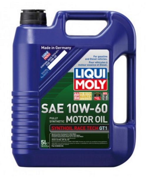 LIQUI MOLY Synthoil Race Tech GT1 10W60 Engine Oil - 5 LITER