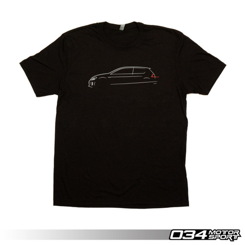 034Motorsport T-Shirt, MkVII Volkswagen GTI Line Art