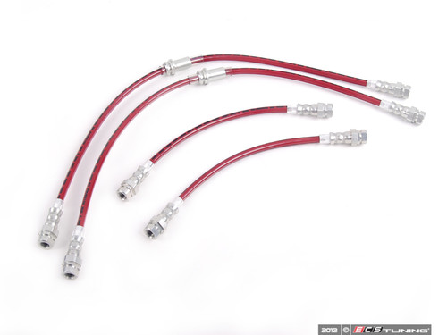 Front & Rear Exact-Fit Stainless Steel Brake Lines - Kit | ES2500894