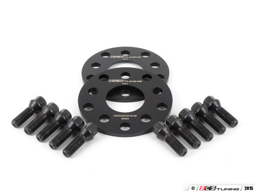 ECS Wheel Spacer & Bolt Kit - 8mm With Black Conical Seat Bolts | ES2748251