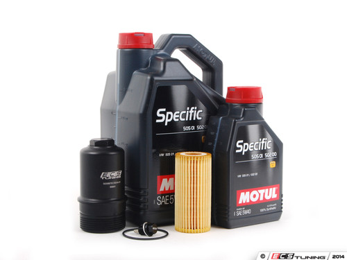 Oil Service Kit - With Magnetic Drain Plug & Black Billet Aluminum Oil Filter Housing | ES2785342