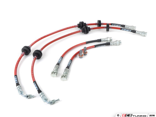 Front & Rear Exact-Fit Stainless Steel Brake Lines - Kit | ES3171190