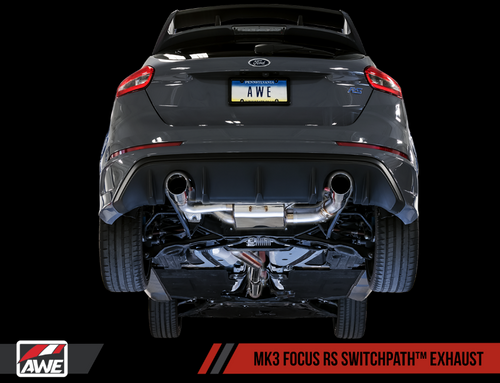 AWE Ford Focus RS SwitchPath? Cat-back Exhaust - Diamond Black Tips