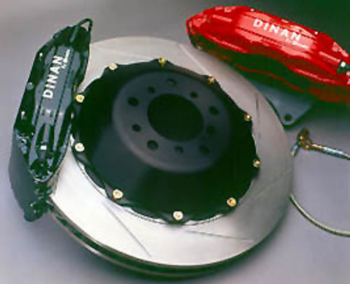 Dinan by Brembo Rear Brakes ? Black Calipers With Slotted Rotors for BMW M3 E46