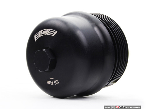 Billet Aluminum Oil filter Cap - Black | ES2804266