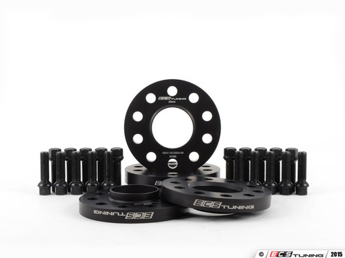 RS7 Wheel Spacer Flush Fit Kit - Black Bolts