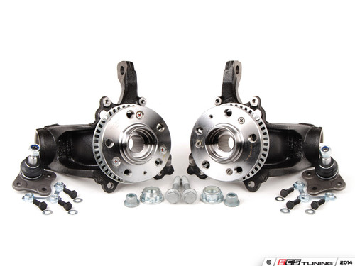 VR6/1.8T Spindle Conversion Kit - With Caliper Carriers