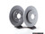 Rear Brake Service Kit - Zimmerman Rotors & Akebono Euro Ceramic Pads