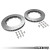 034Motorsport REPLACEMENT FRONT ROTOR RING SET, 390MM STAGE 2, GEN 1 & 1.5 AUDI R8 4.2 V8 & 5.2 V10