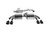 Milltek Resonated Cat-Back Race Exhaust With Cerakote Black Tips - Audi TTS Quattro Mk2