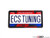 ECS Tuning License Plate Frame - Red