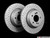 Rear Cross Drilled & Slotted Brake Rotors - Pair (328x20)