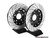 Rear Cross Drilled & Slotted 2-Piece Brake Rotors - Pair (300x22)