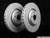 Front Dimpled And Slotted Brake Rotors - Pair (340x30)