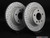 Rear Cross Drilled & Slotted Brake Rotors - Pair (300x20)