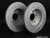 Rear Cross Drilled & Slotted Brake Rotors - Pair (320x20)