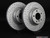 Front Cross Drilled & Slotted Brake Rotors - Pair (330x24)
