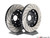 Front Big Brake Kit - Stage 1 - 2-Piece Cross Drilled & Slotted Rotors (345x30)