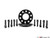 Wheel Spacer & Bolt Kit - 17.5mm With Black Conical Seat Bolts