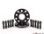 ECS Wheel Spacer & Bolt Kit - 12.5mm With Black Conical Seat Bolts