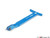 Billet Aluminum Hood Pull Release Rod - blue Anodized