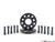 ECS Wheel Spacer & Bolt Kit - 20mm With Black Ball Seat Bolts