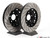 Front Big Brake Kit - Stage 2 - 2-Piece Cross Drilled & Slotted Rotors (345x30)