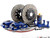 Front Big Brake Kit - ECS 2-Piece Cross-Drilled & Slotted Rotors (345x30)