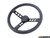 Rennline Leather Steering Wheel - Black Spokes & Black Horn Ring