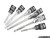 6 Piece Set 72 Tooth Satin Chrome Ratchet Set