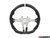 F8x ECS Custom Steering Wheel - Flat Bottom/Forged CF/Alcantara/White Stitching/White Center Stripe