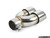 Turner Motorsport Double Wall Slash Cut Exhaust Tip - 2.75 Inlet - 3.0 OD - Stepped Right - Mirror