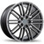 R206 20x8.5 5x130mm +50 71.6mm | Gloss Gunmetal with Machined Face Finish