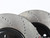 Front V4 Cross Drilled Brake Rotors - Pair (320x30)