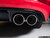 MK7 Jetta Quad Exit Cat-Back Exhaust System - With Gloss Black Rear Diffuser & 3.5"  Chrome Tips