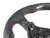 MK6 GTI/GLI Manual Carbon Fiber Steering Wheel - Perforated Leather With Red Stitching