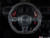 MK6 GTI/GLI Manual Carbon Fiber Steering Wheel - Perforated Leather With Red Stitching