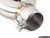 Turner Motorsport Double Wall Slash Cut Exhaust Tip - 3.0 Inlet - 3.5 OD - Stepped Right - Brushed Stainless