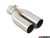 Turner Motorsport Single Wall Straight Cut Exhaust Tip - 2.5 Inlet - 3.0 OD - Stepped Left - Brushed