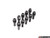 Rennline 73MM Black Titanium Lug Bolts - Set Of 10