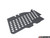Rennline Perforated Aluminum Floor Board - Passenger Side - Black