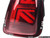 MINI Cooper Union Jack LED Red Lens/Black/Red Led Taillights R56 R57 R58 R59 Set