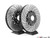 Front Cross-Drilled & Slotted 2-Piece Brake Rotors - Pair (19Z 365x38)