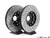 Front Cross-Drilled & Slotted 2-Piece Brake Rotors - Pair (19Z 365x38)