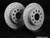 Rear Cross Drilled & Slotted Brake Rotors - Pair (260x12)