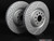 Front Cross Drilled & Slotted Brake Rotors - Pair (345x30)