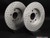 Rear Cross Drilled & Slotted Brake Rotors - Pair (288x12)